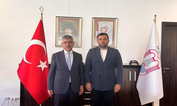 IĹ BAŞKANİMIZ MSKÜ REKTÖRÜ KAÇAR'I ZİYARET ETTİ