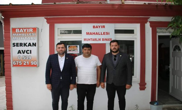İL BAŞKANIMIZ AYDOĞAN BAYIR MAHALLE MUHTARINI ZİYARET ETTİ