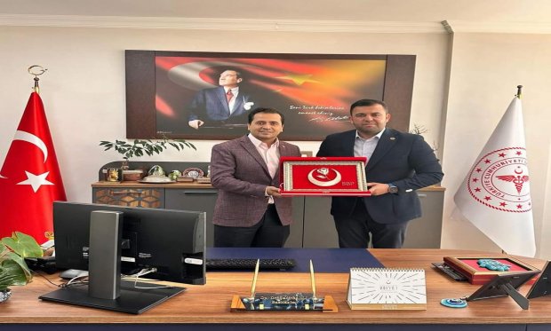 İL BAŞKANIMIZ AYDOĞAN'DAN MENTEŞE DEVLET HASTANESİ BAŞHEKİMİ OP. DR. BALLI 'YA ZİYARET 