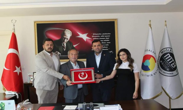 İL BAŞKANIMIZ AYDOĞAN'DAN MUĞLA TİCARET BORSASI BAŞKANI ÖZTÜRK'E ZİYARET 