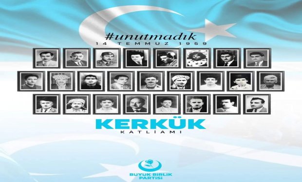 KERKÜK'TE KATLEDİLEN 79 IRAK TÜRKÜ KARDEŞİMİZİ RAHMETLE YÂD EDİYORUZ